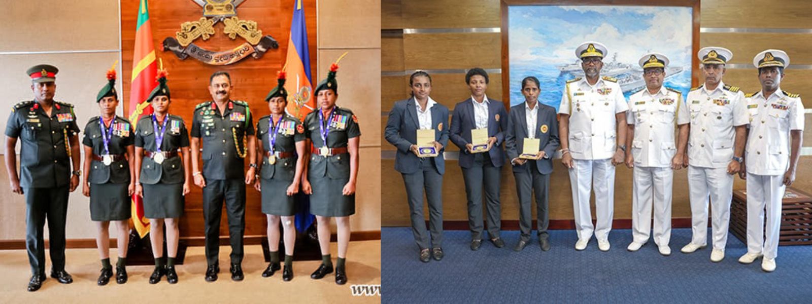 Sri Lanka Army, Navy Commends Women’s Cricket Team